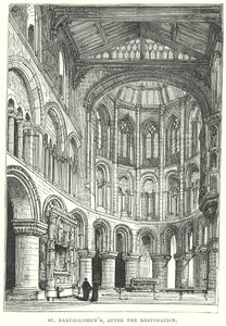 Szent Bertalan, a restauráció után (metszet) alkotó: English School