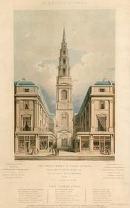 St Brides Avenue; A londoni Fleet Street fejlesztése, amelyet önkéntes előfizetéssel hajtanak végre, 1825 alkotó: English School
