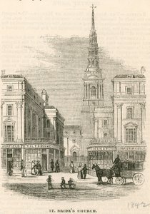 St Brides templom, Fleet Street, London alkotó: English School