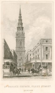 St Brides templom, Fleet Street, London alkotó: English School