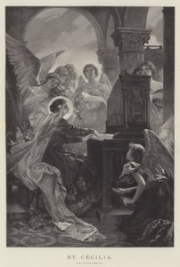 Szent Cecília (metszet) alkotó: English School