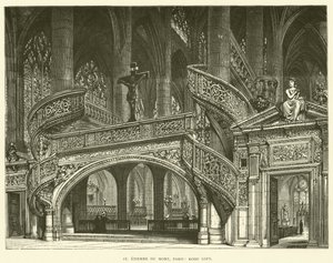 St Etienne du Mont, Párizs, Rood Loft (metszet) alkotó: English School