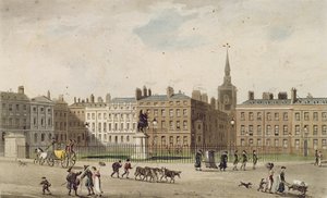 Szent Jakab tér, 1812 (színes akvatinta) alkotó: English School
