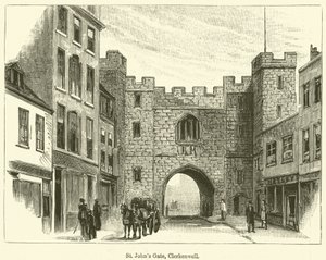 Szent János-kapu, Clerkenwell (metszet) alkotó: English School