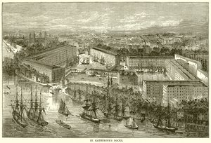 St. Katherines dokkok alkotó: English School