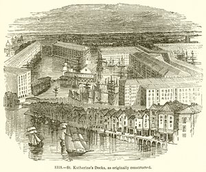 St. Katherines Docks, eredetileg megépített alkotó: English School
