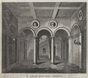 Szent Márton Zeneterem, előszoba (metszet) alkotó: English School