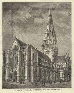 St Marys Cathedral, Edinburgh, délnyugat felől alkotó: English School