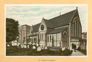 Szent Mária templom (színes litográfia) alkotó: English School