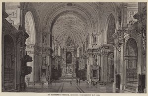 Szent Mihály-templom, München, i.sz. 1538 (metszet) alkotó: English School