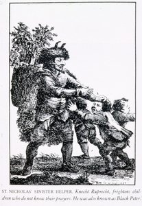 Szent Miklós baljós segítő: Knecht Ruprecht, 1784 alkotó: English School