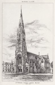 Szent Patrik katolikus templom, Belfast (metszet) alkotó: English School