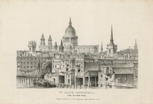 Szent Pál-székesegyház a Southwark Bridge felől alkotó: English School