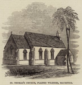 Szent Tamás-templom, Plaines Wilhems, Mauritius (metszet) alkotó: English School