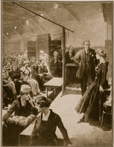 Színpadi előadás a háborúban elvakult katonáknak, 1914-19 alkotó: English School