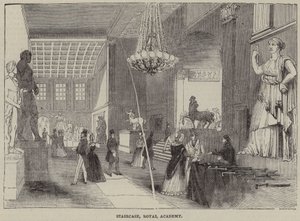 Lépcsőház, Királyi Akadémia, London alkotó: English School