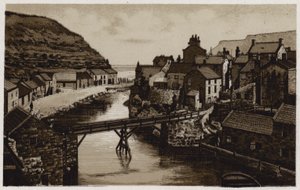 Staithes (litho) alkotó: English School