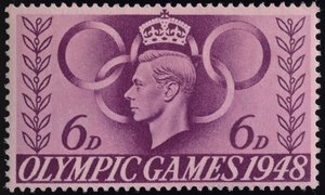 Bélyeg az 1948-as londoni olimpia emlékére alkotó: English School