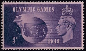 Bélyeg az 1948-as londoni olimpia emlékére alkotó: English School