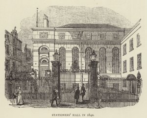 Irodai csarnok 1842-ben (metszet) alkotó: English School