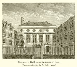 Stationers Hall, a Paternoster Row közelében alkotó: English School