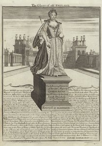 Anne, Nagy-Britannia királynőjének szobra alkotó: English School