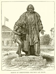 Kolumbusz Kristóf szobra Colonban alkotó: English School