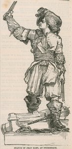 Jean Bart szobra Dunkerque-ben alkotó: English School