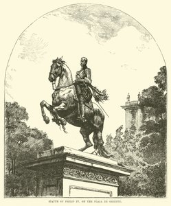 IV. Fülöp szobra a Plaza de Oriente téren alkotó: English School