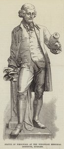 Wedgwood szobra a Wedgwood Memorial Institute-ban, Burslem (metszet) alkotó: English School