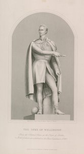 Wellington hercegének szobra alkotó: English School