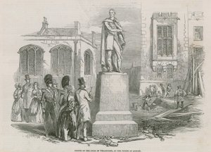 Wellington hercegének szobra a londoni Towerben alkotó: English School