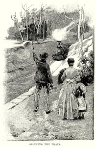 A vonat megállítása (metszet) alkotó: English School