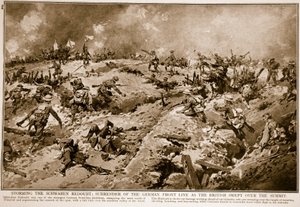 A Schwaben Redoubt megtámadása: a német frontvonal feladása, amikor a britek átsöpörtek a csúcson, 1914-1919 alkotó: English School