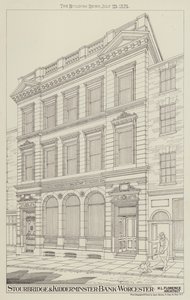 Stourbridge és Kidderminster Bank, Worcester (metszet) alkotó: English School