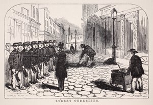 Street Orderlies, illusztráció a London Labor és London Poor, Henry Mayhew, pub. 1862 alkotó: English School