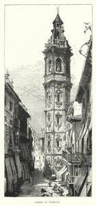 Utca Valenciában (metszet) alkotó: English School