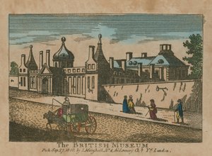 Straßenszene und das British Museum