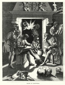 Baccio Bandinelli műterme a XVI. században (metszet) alkotó: English School