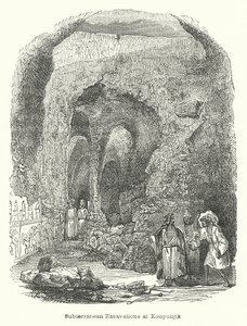 Földalatti ásatások Kouyunjikban (metszet) alkotó: English School