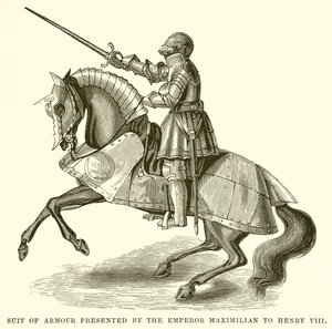 Páncélruha, amelyet Maximilian császár mutatott be VIII. Henriknek alkotó: English School