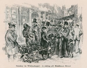 Vasárnap Whitechapelben – a londoni Middlesex Street mellékvágányában alkotó: English School