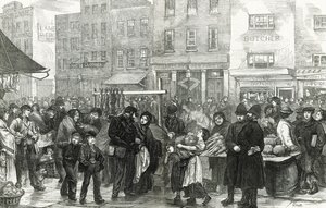 Vasárnap reggel a New Cutban, Lambeth alkotó: English School