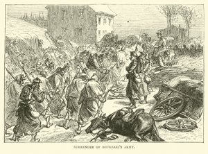 A Bourbakis hadsereg feladása, 1871. január alkotó: English School