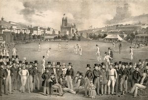 Sussex krikett klub vs Kent, 1849, Brighton alkotó: English School