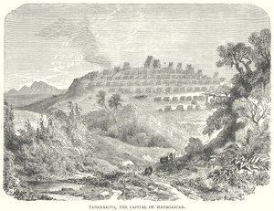 Tananarivo, Madagaszkár fővárosa (metszet) alkotó: English School