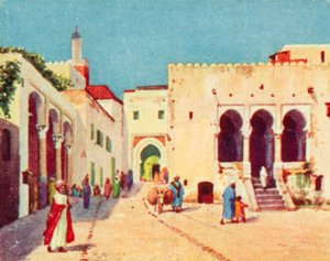 Tanger, bíróságok (színes litográfia) alkotó: English School