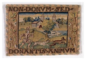 Vadászjelenetet ábrázoló kárpittábla, valószínűleg az angliai Sheldonban, 1600-25 körül (gyapjú) alkotó: English School