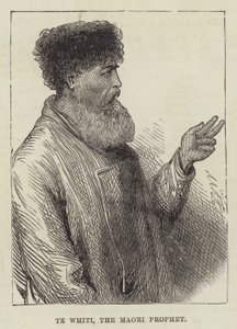 Te Whiti, a maori próféta (metszet) alkotó: English School