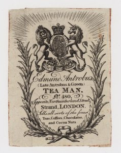 Tea Man, Edmund Antrobus, kereskedelmi kártya alkotó: English School